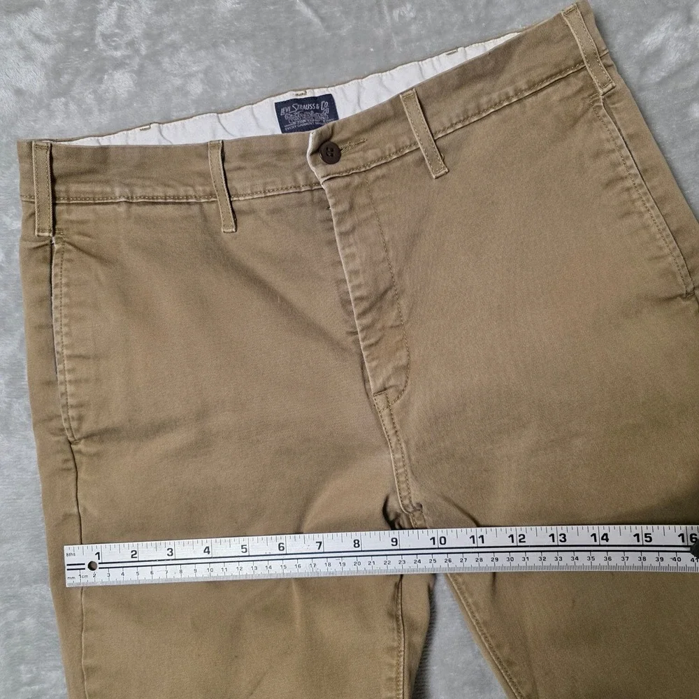 Levi's Chino Trousers Mens 32x36 Tan‎ Fair Slim Fit Cotton Stretch 24888-0011